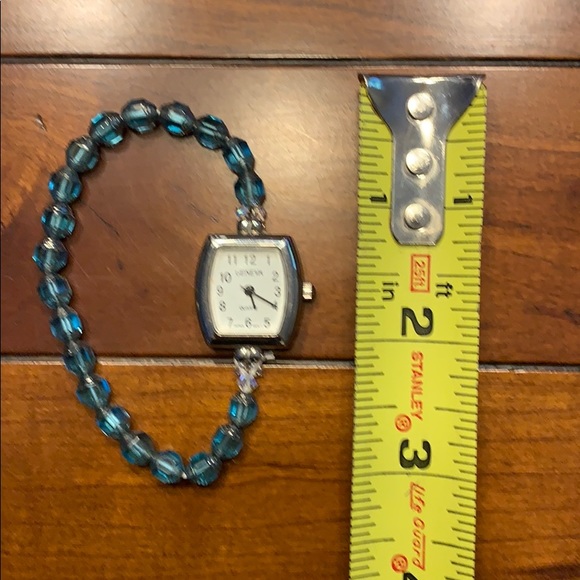 Elastic watch with antique blue crystal beads - Picture 5 of 5